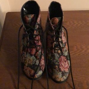 Floral Print Booties SZ 6M